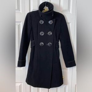 SOIA & KYO black long winter coat for women size x-small